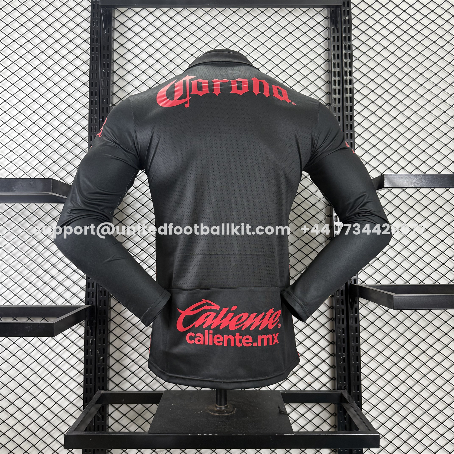 Unitedfootballkit.com | Toluca 25-26 Third Black Long Sleeves Jersey - Player Version -Customize Name, Number and Patch | Worldwide Shipping