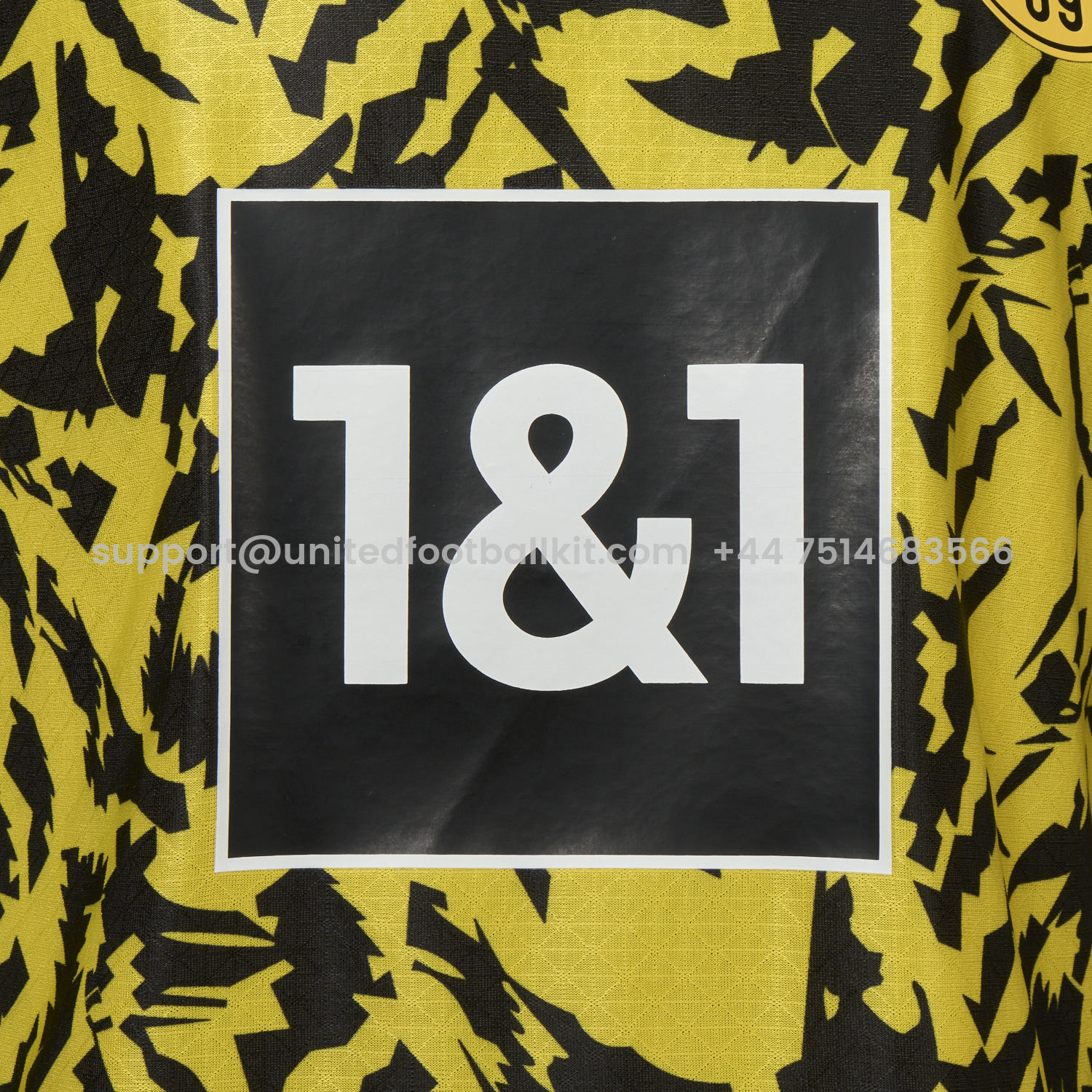 Unitedfootballkit.com | Dortmund 25-26 Black Disordered Texture Yellow Special Jersey - Player Version -Customize Name, Number and Patch | Worldwide Shipping