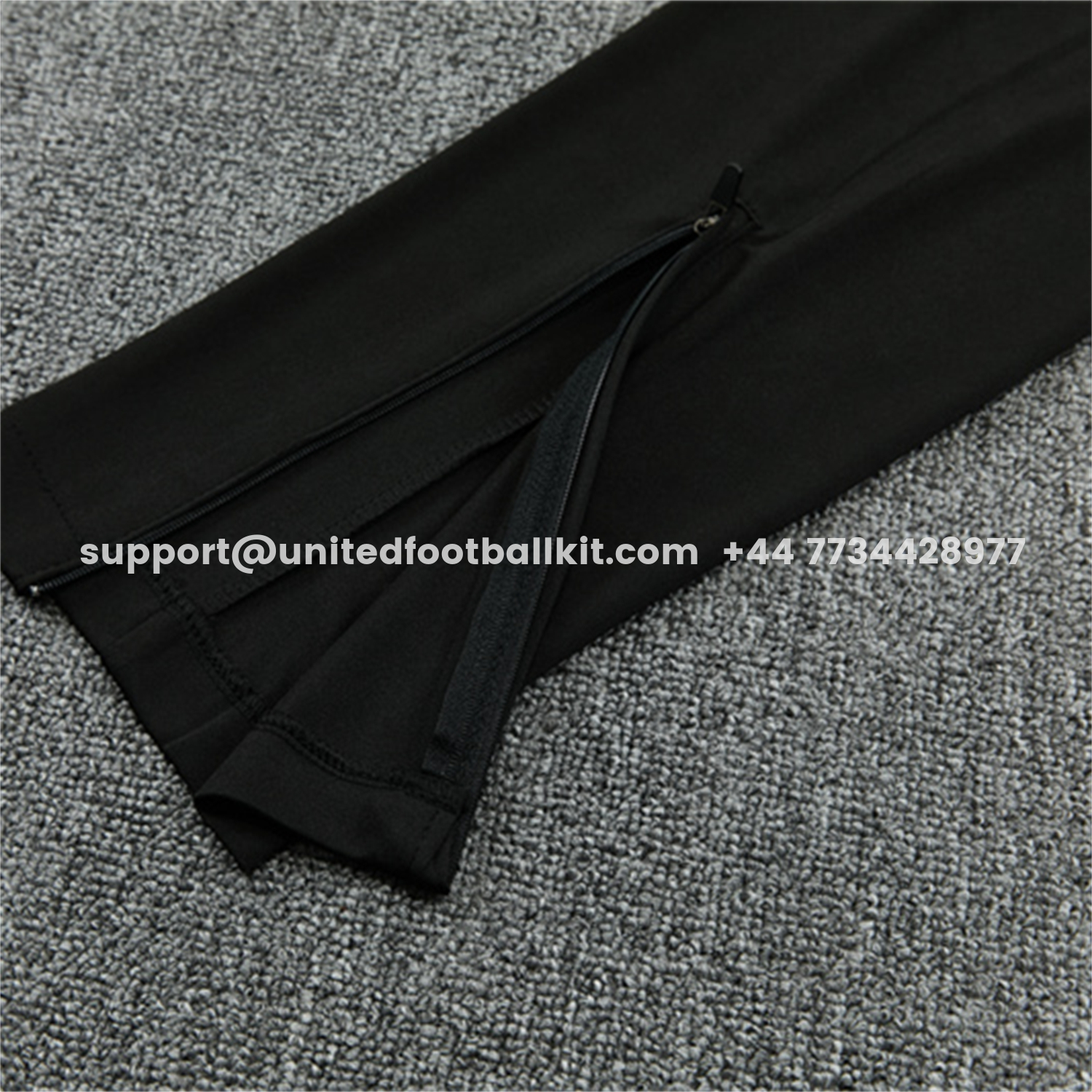 Unitedfootballkit.com | Barcelona 26-27 Kids Long Sleeves Training Set - Light Grey Top & Black Pants -Customize Name, Number and Patch | Worldwide Shipping
