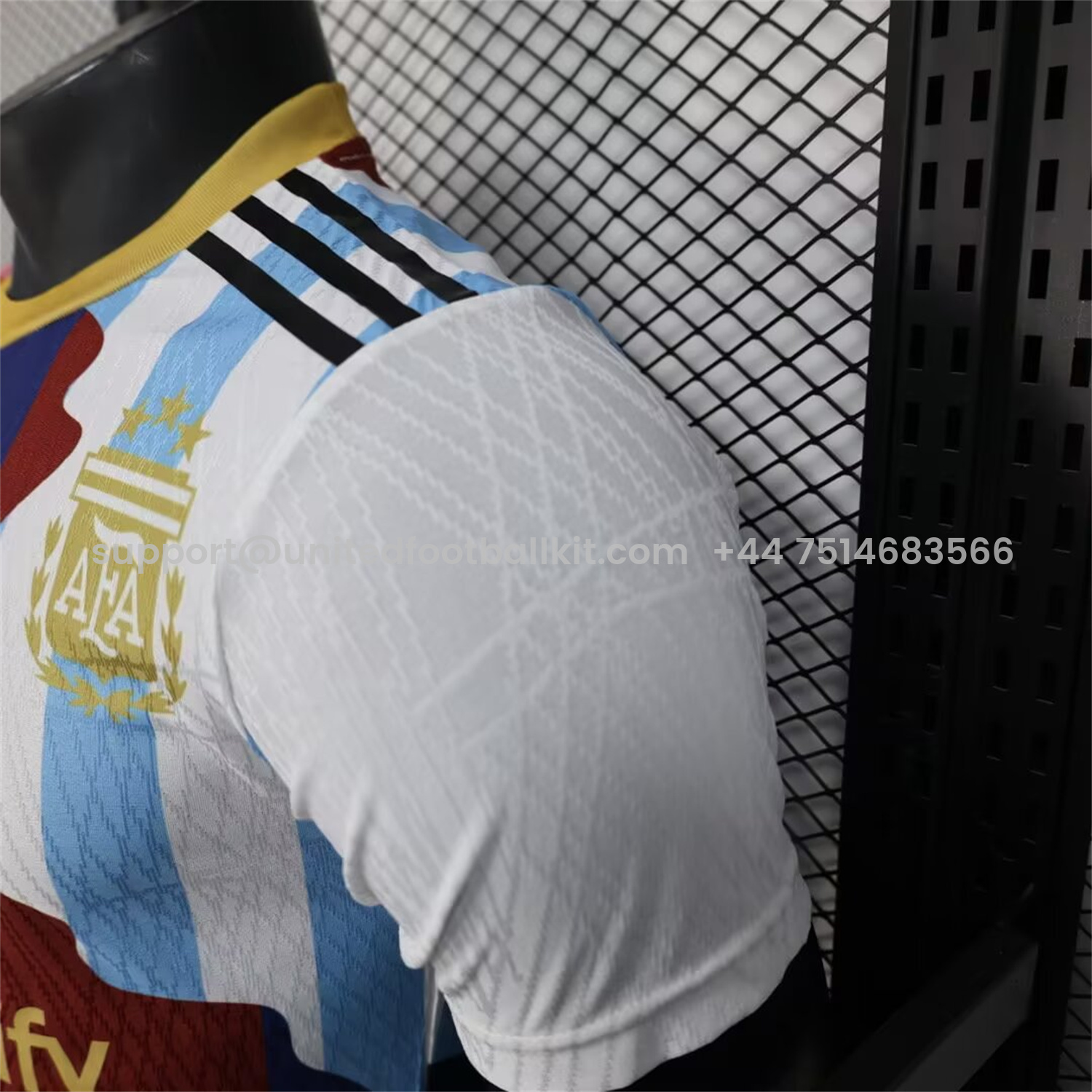 Unitedfootballkit.com | Messi Career Commemorative Jersey - Player Version - INT M.A.M Argentina Barcelona Paris Saint-Germain PSG -Customize Name, Number and Patch | Worldwide Shipping