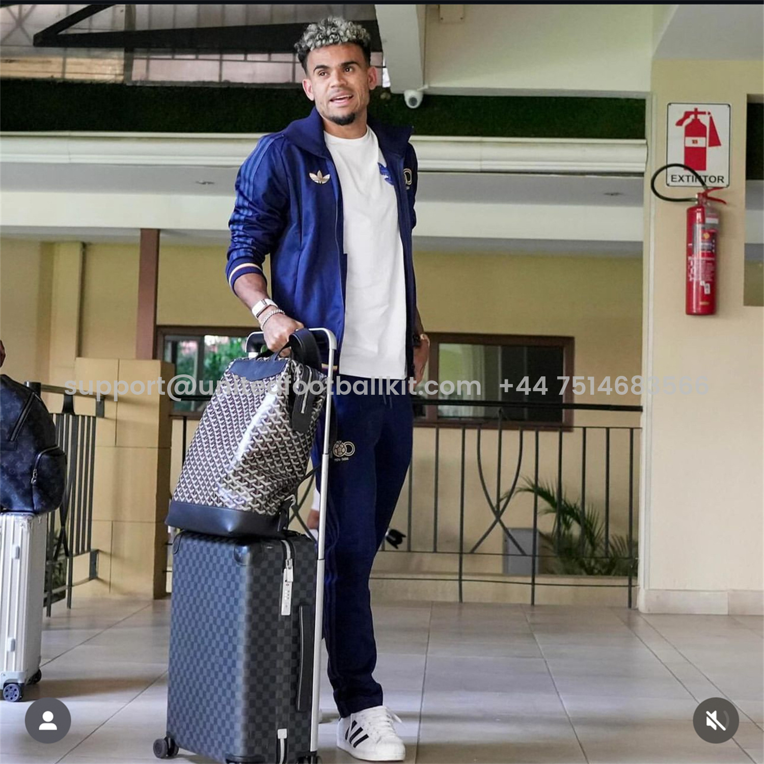 Unitedfootballkit.com | Colombia 2024 100th Anniversary Jacket Training Tracksuit - Deep Blue -Customize Name, Number and Patch | Worldwide Shipping