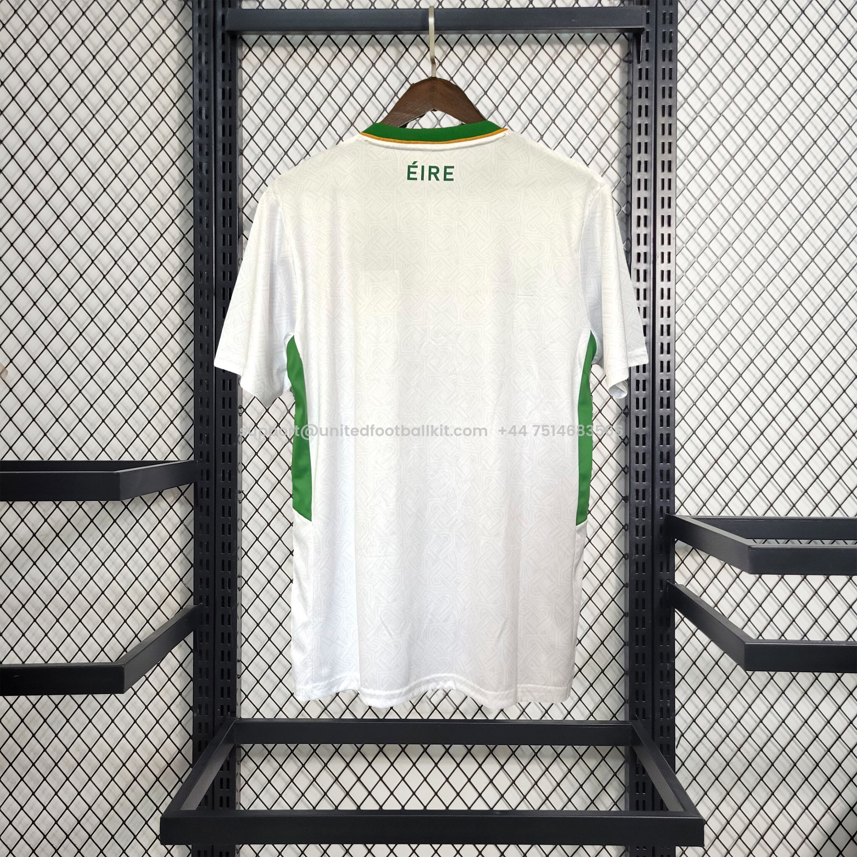 Unitedfootballkit.com | Ireland 2024 Away Jersey - Fans Version (with SKY patch) -Customize Name, Number and Patch | Worldwide Shipping