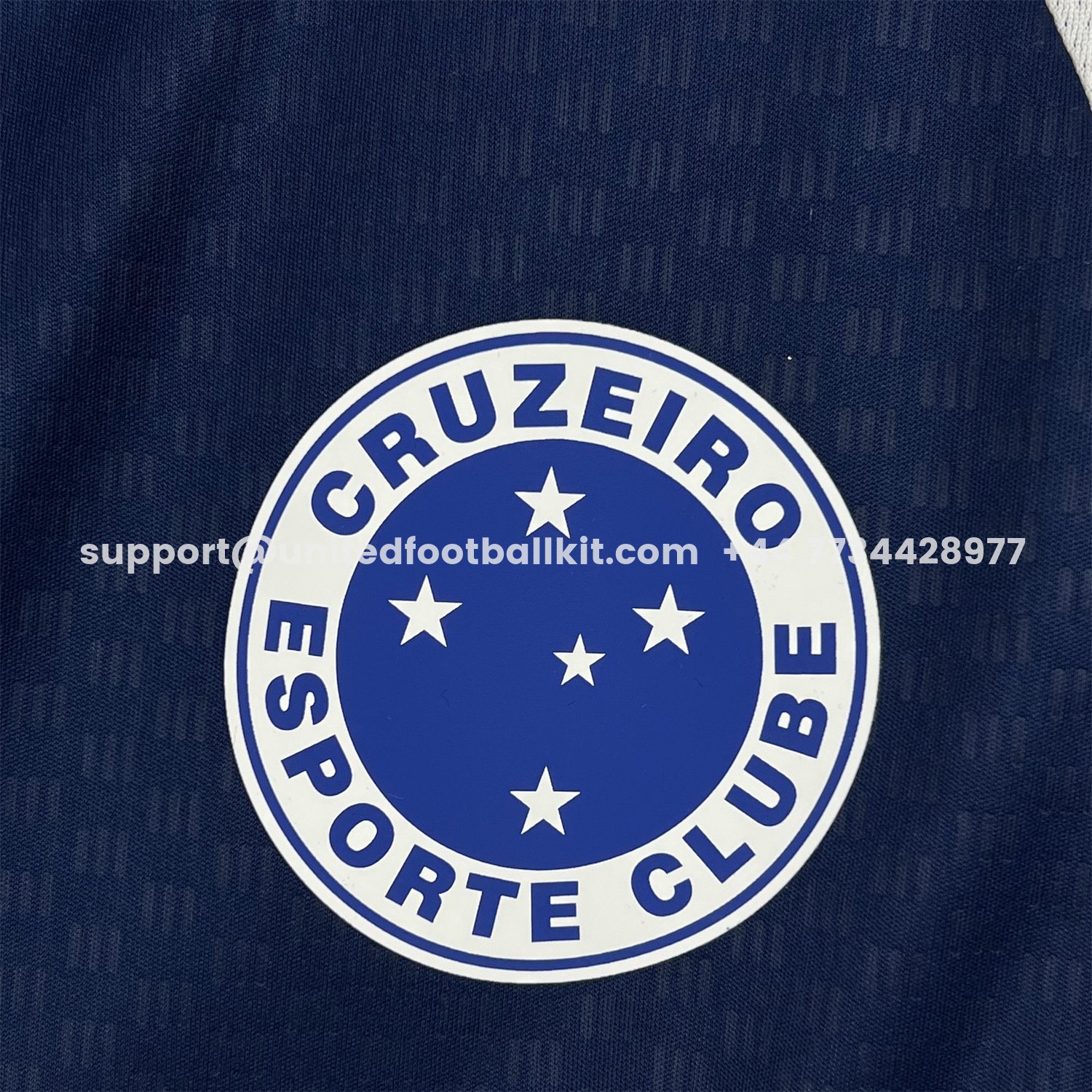 Unitedfootballkit.com | Cruzeiro 25-26 Pre-Match Dark Blue Training Vest - Fans Version -Customize Name, Number and Patch | Worldwide Shipping