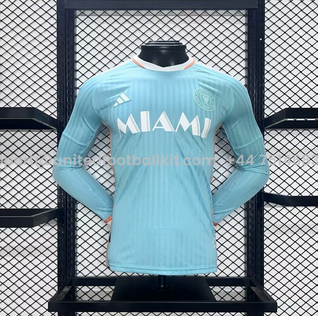 Unitedfootballkit.com | INT M.A.M 2024 Third Long Sleeve Jersey - Player Version -Customize Name, Number and Patch | Worldwide Shipping