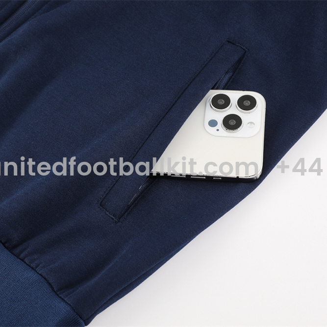 Unitedfootballkit.com | C.H.E.L.S.E.A 24-25 Jacket Training Tracksuit - Deep Blue -Customize Name, Number and Patch | Worldwide Shipping