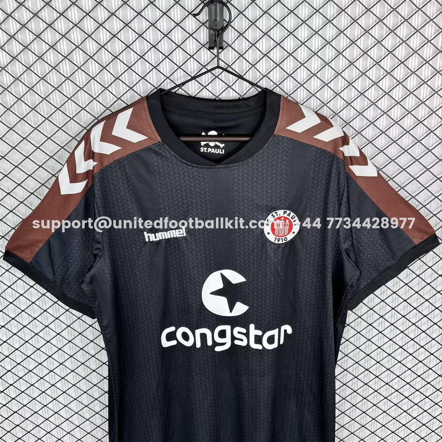 Unitedfootballkit.com | Retro St. Pauli 2015-16 Home Jersey -Customize Name, Number and Patch | Worldwide Shipping