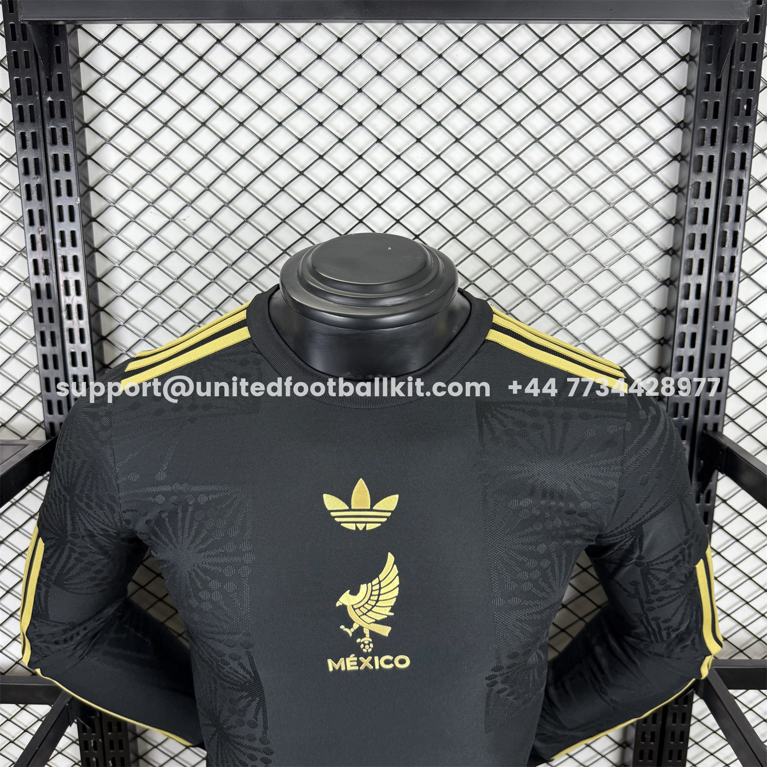 Unitedfootballkit.com | Mexico 2025 Gold Cup Black Long Sleeves Jersey - Player Version -Customize Name, Number and Patch | Worldwide Shipping