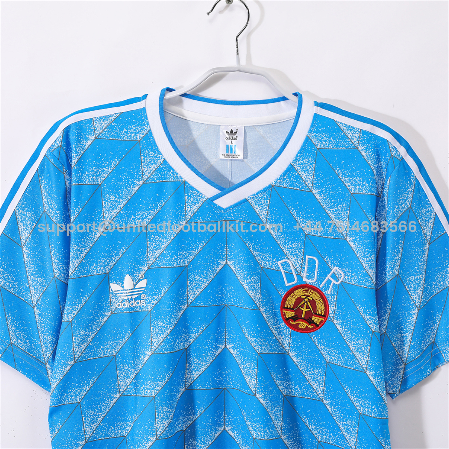 Unitedfootballkit.com | Retro East Germany 1988 Away Jersey -Customize Name, Number and Patch | Worldwide Shipping