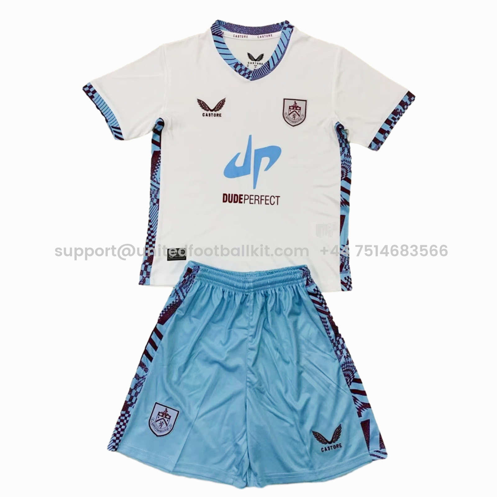 Unitedfootballkit.com | Burnley 24-25 Third Kids Kit -Customize Name, Number and Patch | Worldwide Shipping