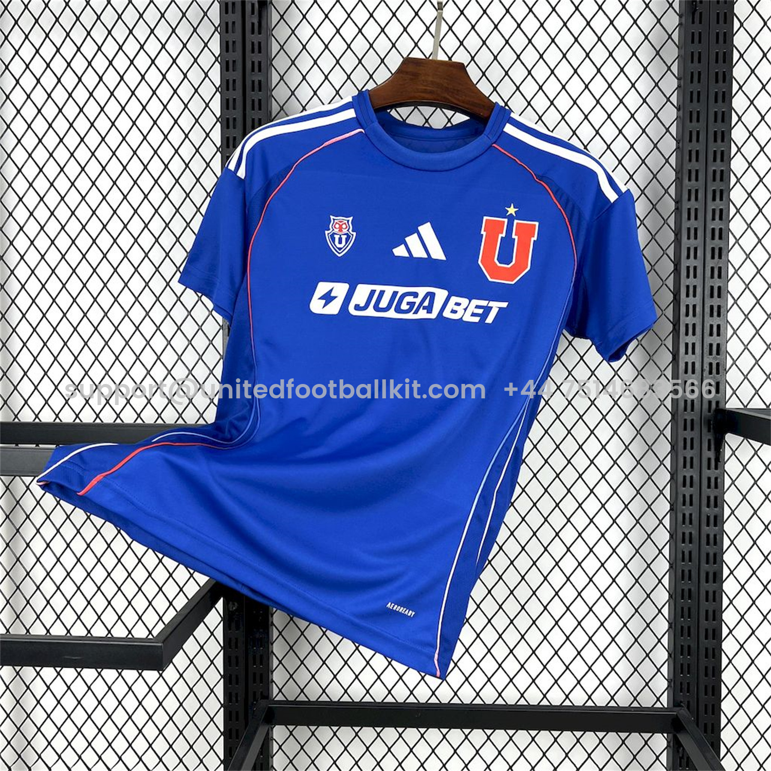 Unitedfootballkit.com | Universidad de Chile 25-26 Home Jersey - Fans Version -Customize Name, Number and Patch | Worldwide Shipping