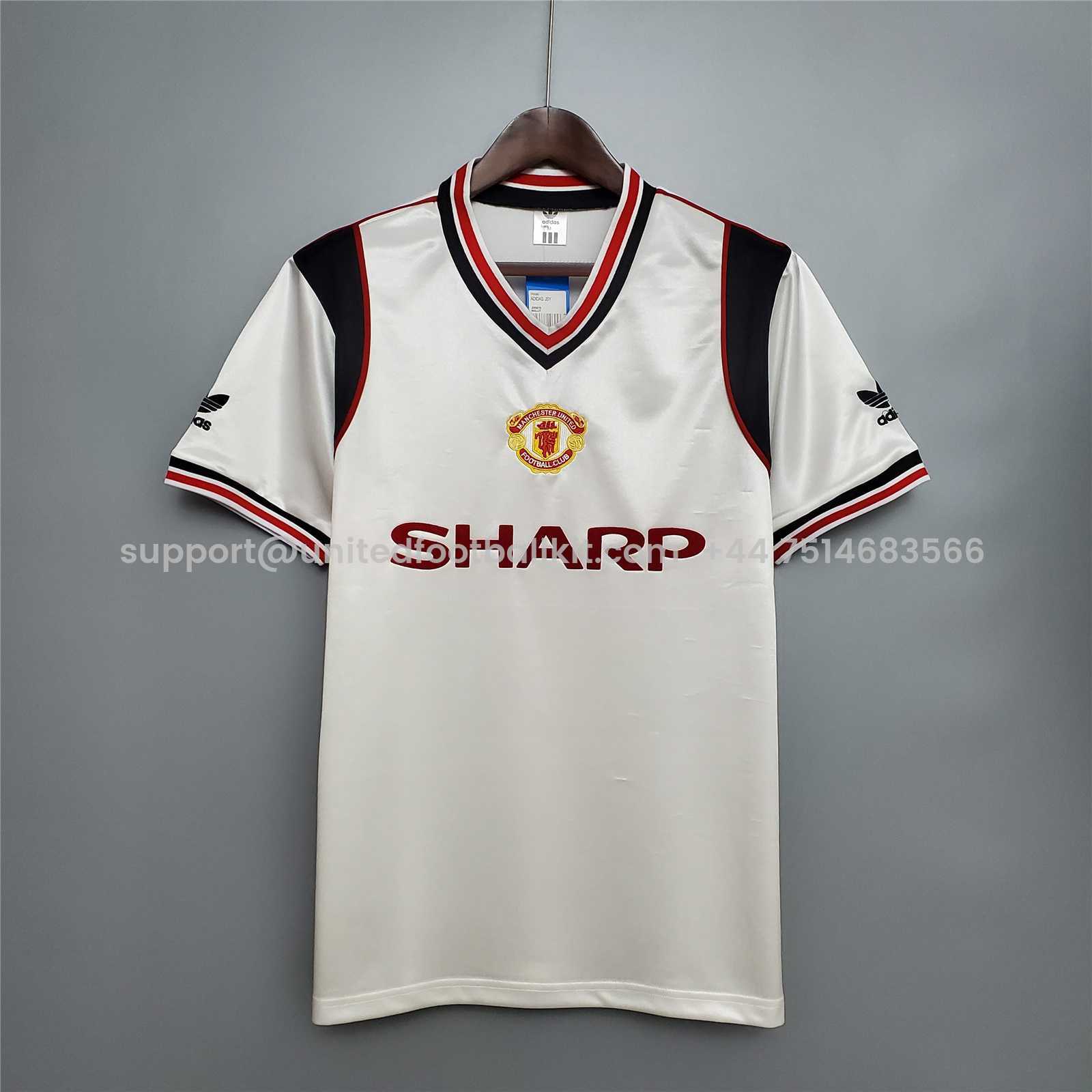 Unitedfootballkit.com | Retro Manchester United 85-86 Away Jersey -Customize Name, Number and Patch | Worldwide Shipping
