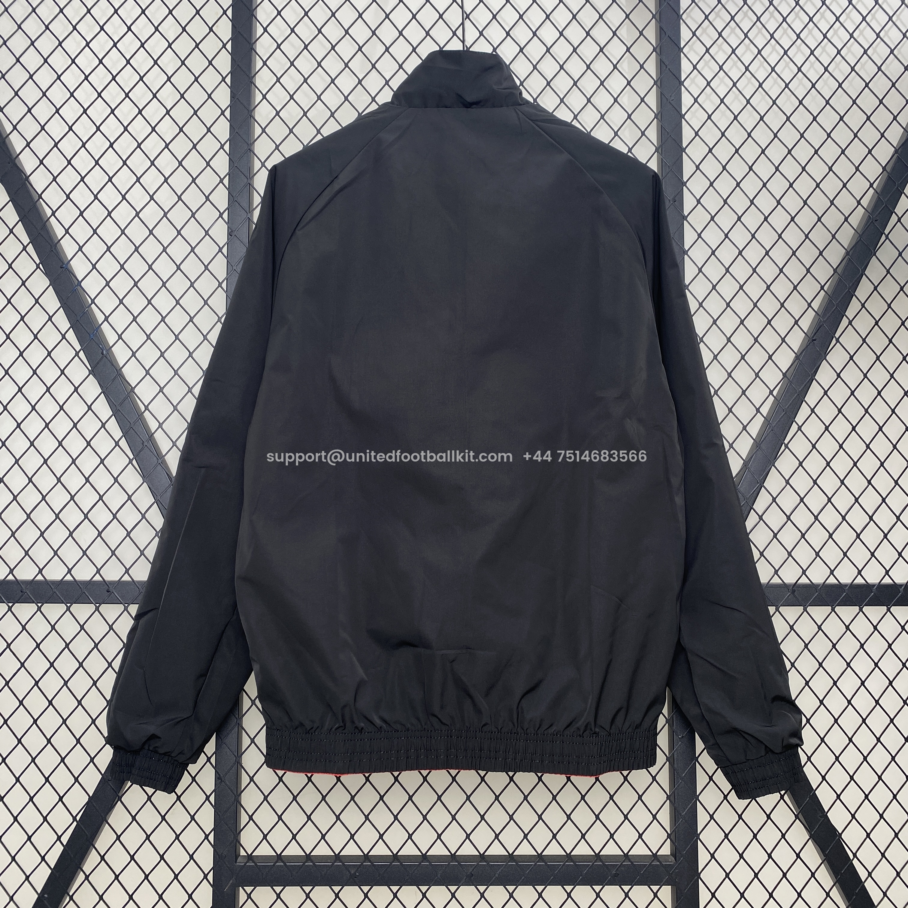 Unitedfootballkit.com | Arsenal 24-25 Double Sided Reversible Windbreaker - Home & Away Jersey Style -Customize Name, Number and Patch | Worldwide Shipping