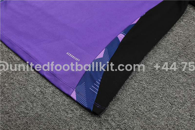 Unitedfootballkit.com | Germany 2024 Long Sleeve Training Set - Purple With Black -Customize Name, Number and Patch | Worldwide Shipping