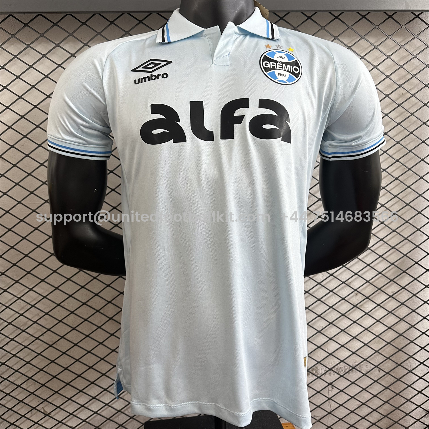 Unitedfootballkit.com | Gremio 25-26 Away Jersey - Player Version -Customize Name, Number and Patch | Worldwide Shipping