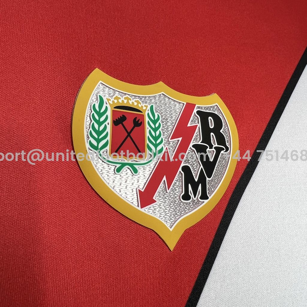 Unitedfootballkit.com | Rayo Vallecano 24-25 Away Jersey - Fans Version -Customize Name, Number and Patch | Worldwide Shipping