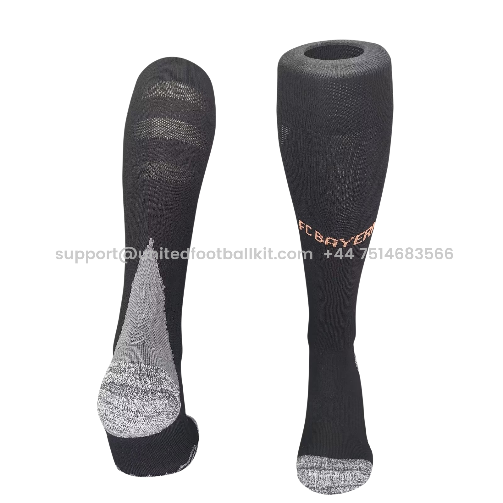 Unitedfootballkit.com | Bayern Munich 24-25 Away Socks - Black -Customize Name, Number and Patch | Worldwide Shipping