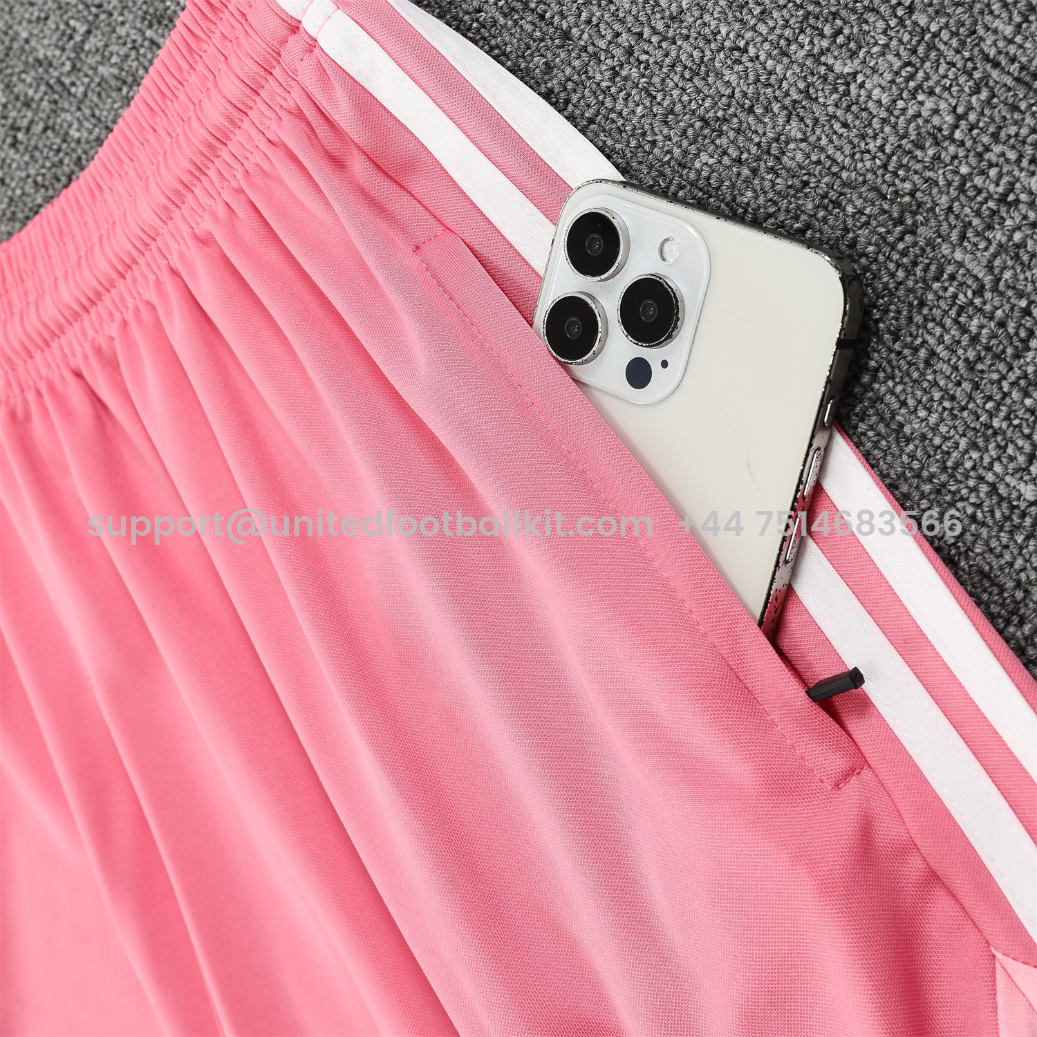 Unitedfootballkit.com | INT M.A.M 25-26 Short-Sleeve Training Set - Pink Top & Pink Shorts -Customize Name, Number and Patch | Worldwide Shipping