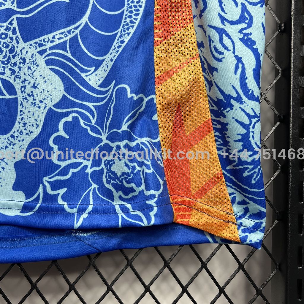 Unitedfootballkit.com | Real Madrid 24-25 Blue Dragon Special Edition Jersey - Fans Version -Customize Name, Number and Patch | Worldwide Shipping