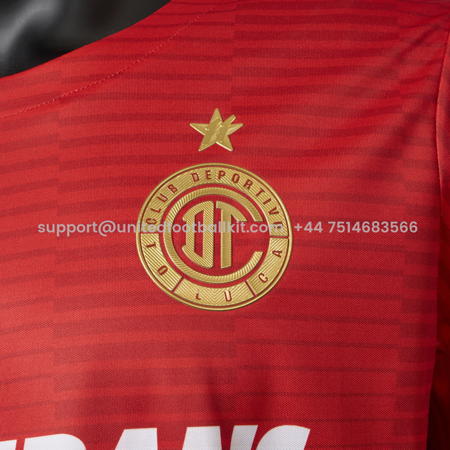 Unitedfootballkit.com | Toluca 25-26 Home Long Sleeves Jersey - Player Version -Customize Name, Number and Patch | Worldwide Shipping