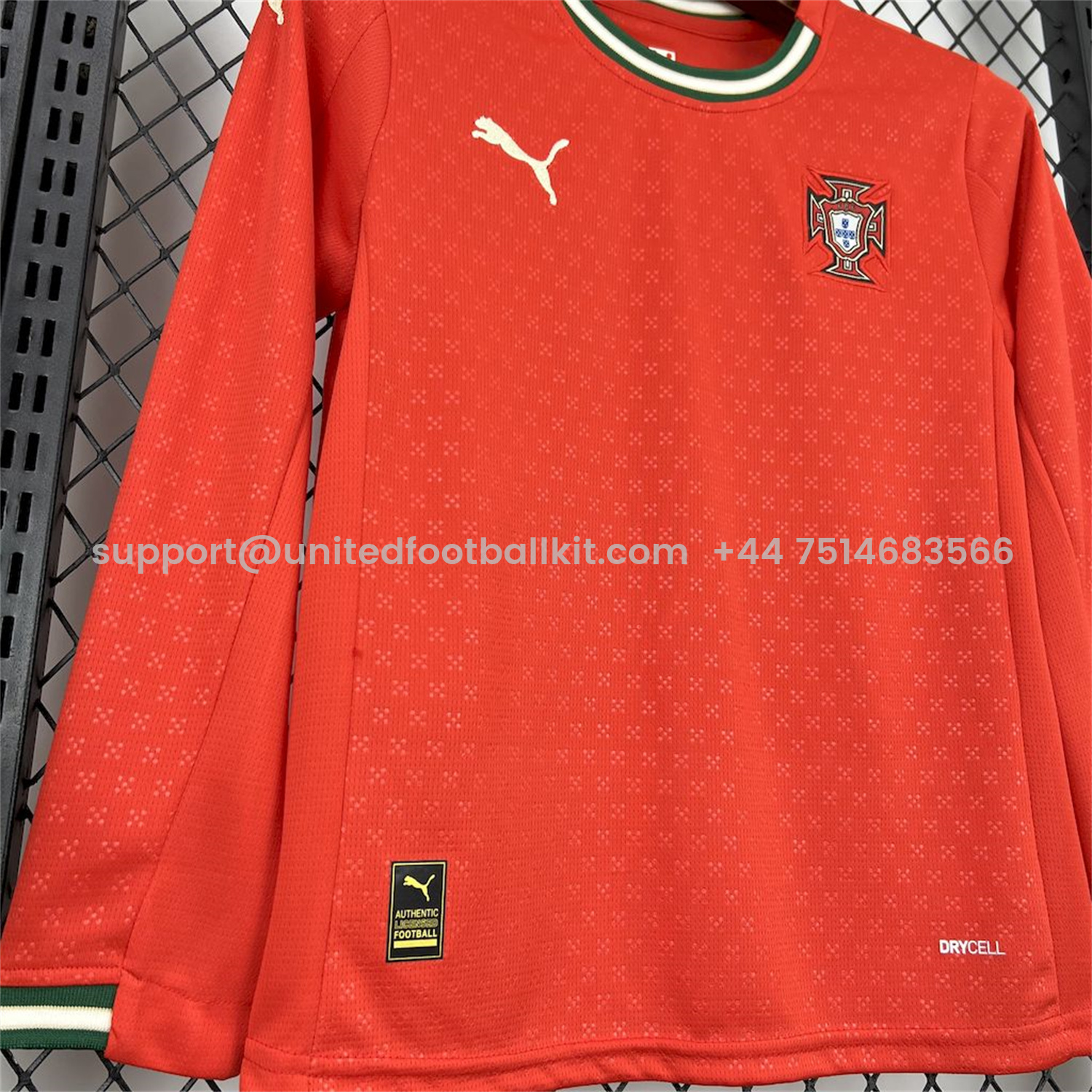 Unitedfootballkit.com | Portugal 2025-26 Home Long Sleeves Kids Kit -Customize Name, Number and Patch | Worldwide Shipping