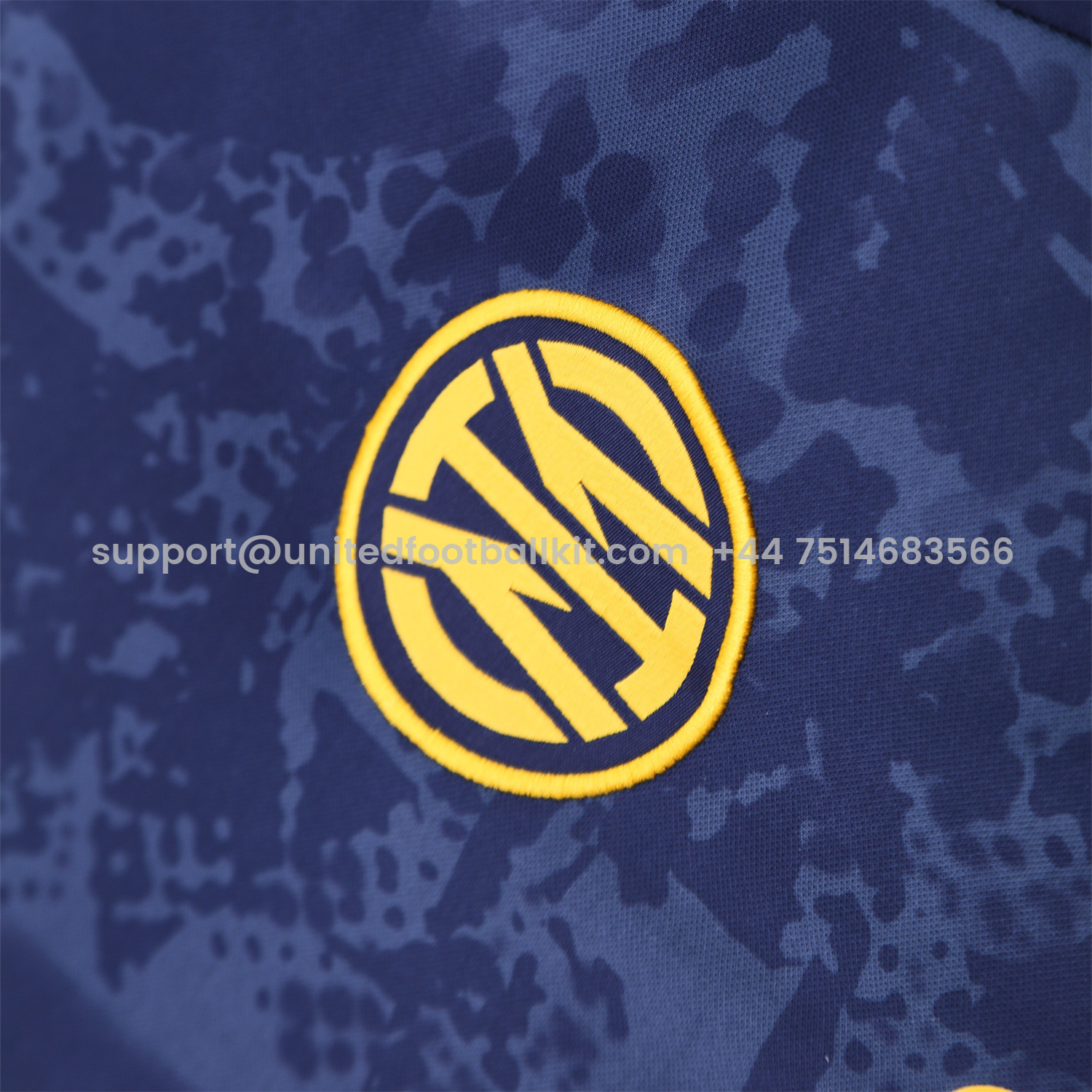Unitedfootballkit.com | Inter Milan 25-26 Short-Sleeve Training Set - Deep Blue Camouflage -Customize Name, Number and Patch | Worldwide Shipping