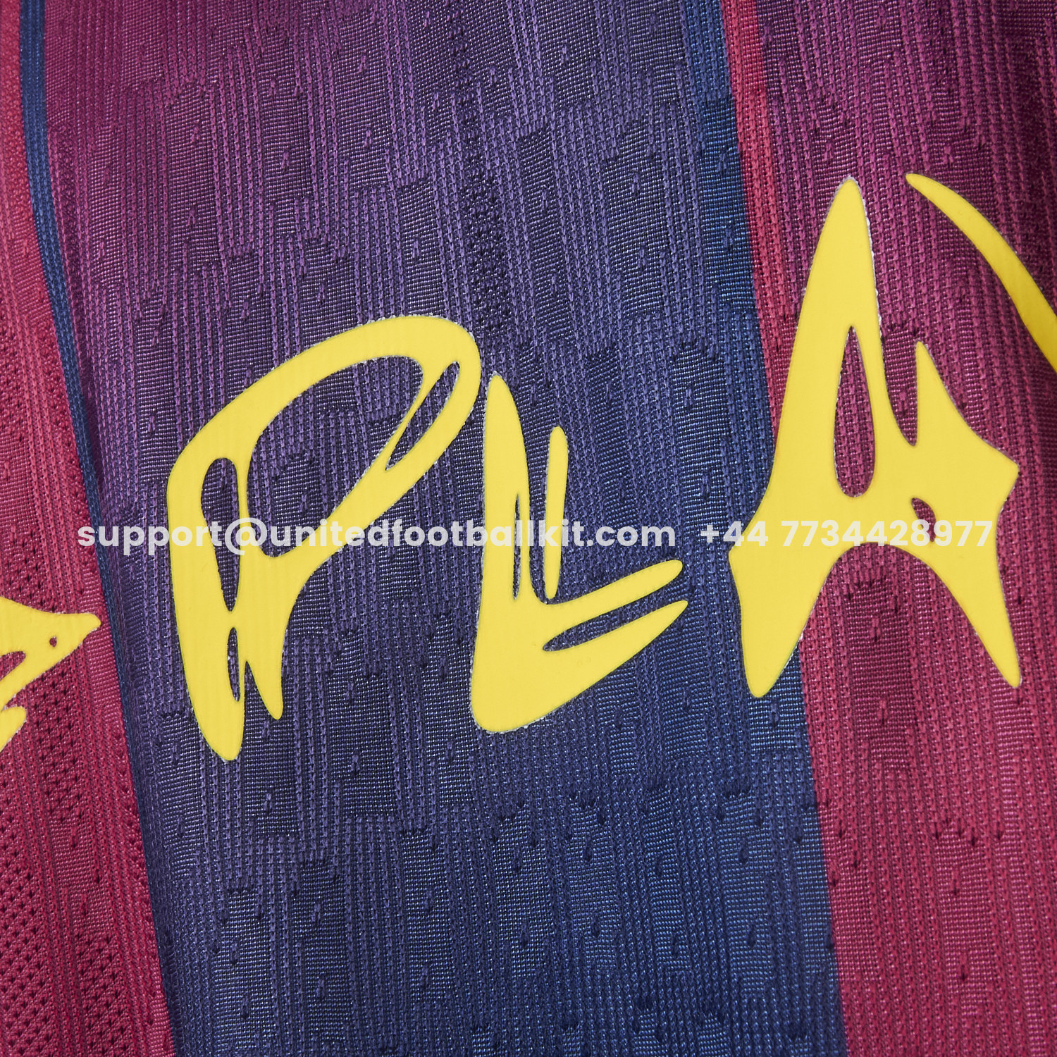 Unitedfootballkit.com | Barcelona 25-26 Ed Sheeran Home Special Jersey - Player Version -Customize Name, Number and Patch | Worldwide Shipping