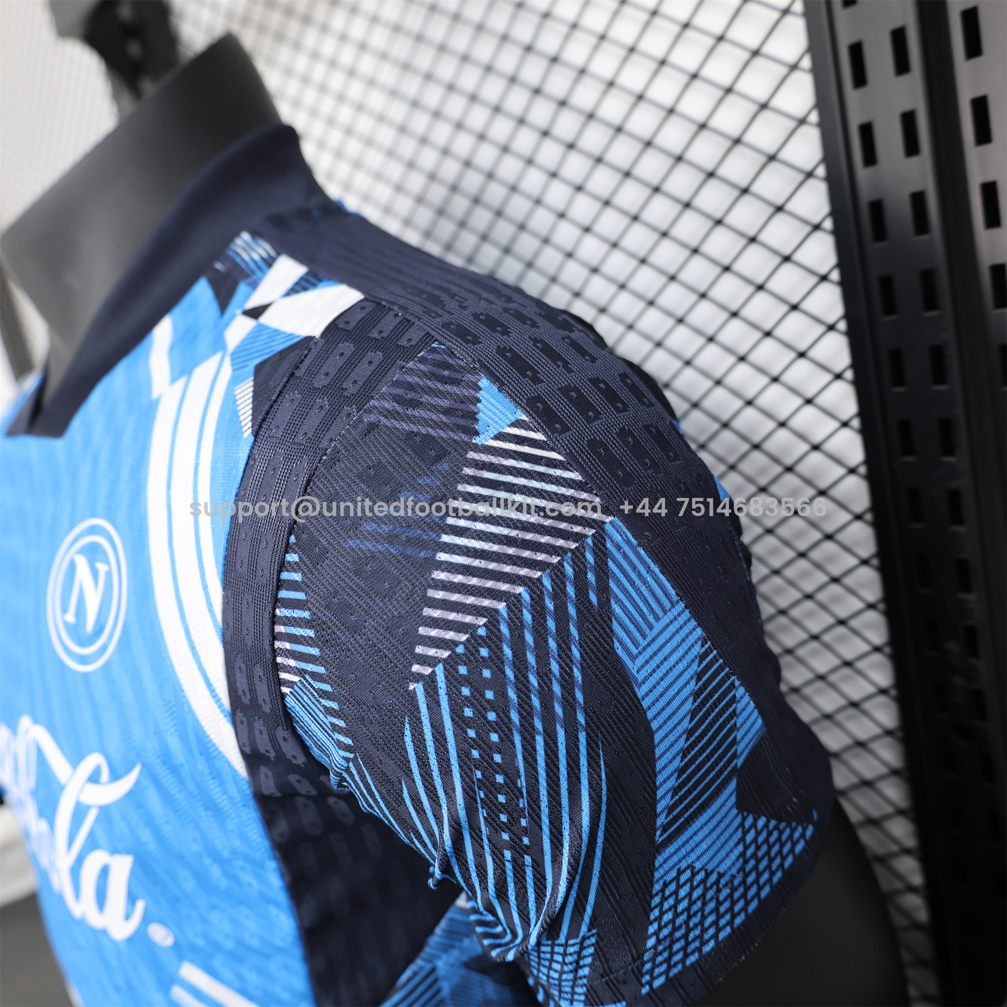 Unitedfootballkit.com | Napoli 24-25 Pre-Match Training Jersey - Player Version -Customize Name, Number and Patch | Worldwide Shipping