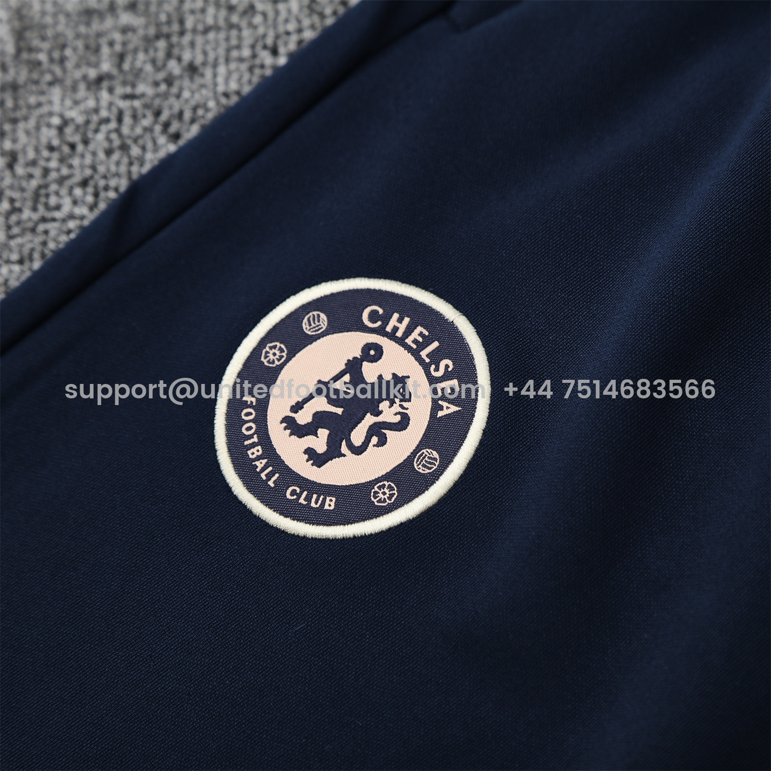 Unitedfootballkit.com | C.H.E.L.S.E.A 25-26 Traning Hoodie Set - Pink With Royal Blue -Customize Name, Number and Patch | Worldwide Shipping