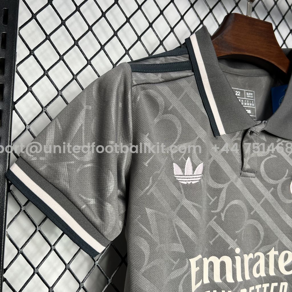 Unitedfootballkit.com | Real Madrid 24-25 Third Kids Kit -Customize Name, Number and Patch | Worldwide Shipping