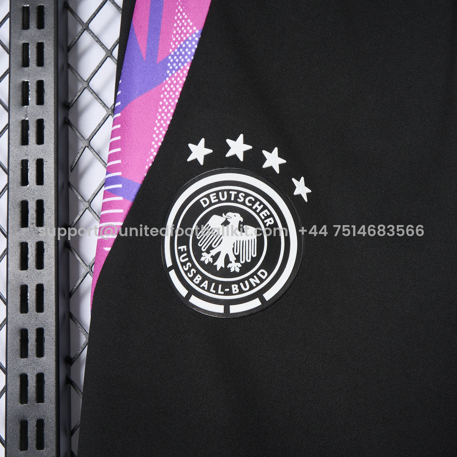 Unitedfootballkit.com | Germany 24-25 Black Training Pants - Player Version -Customize Name, Number and Patch | Worldwide Shipping