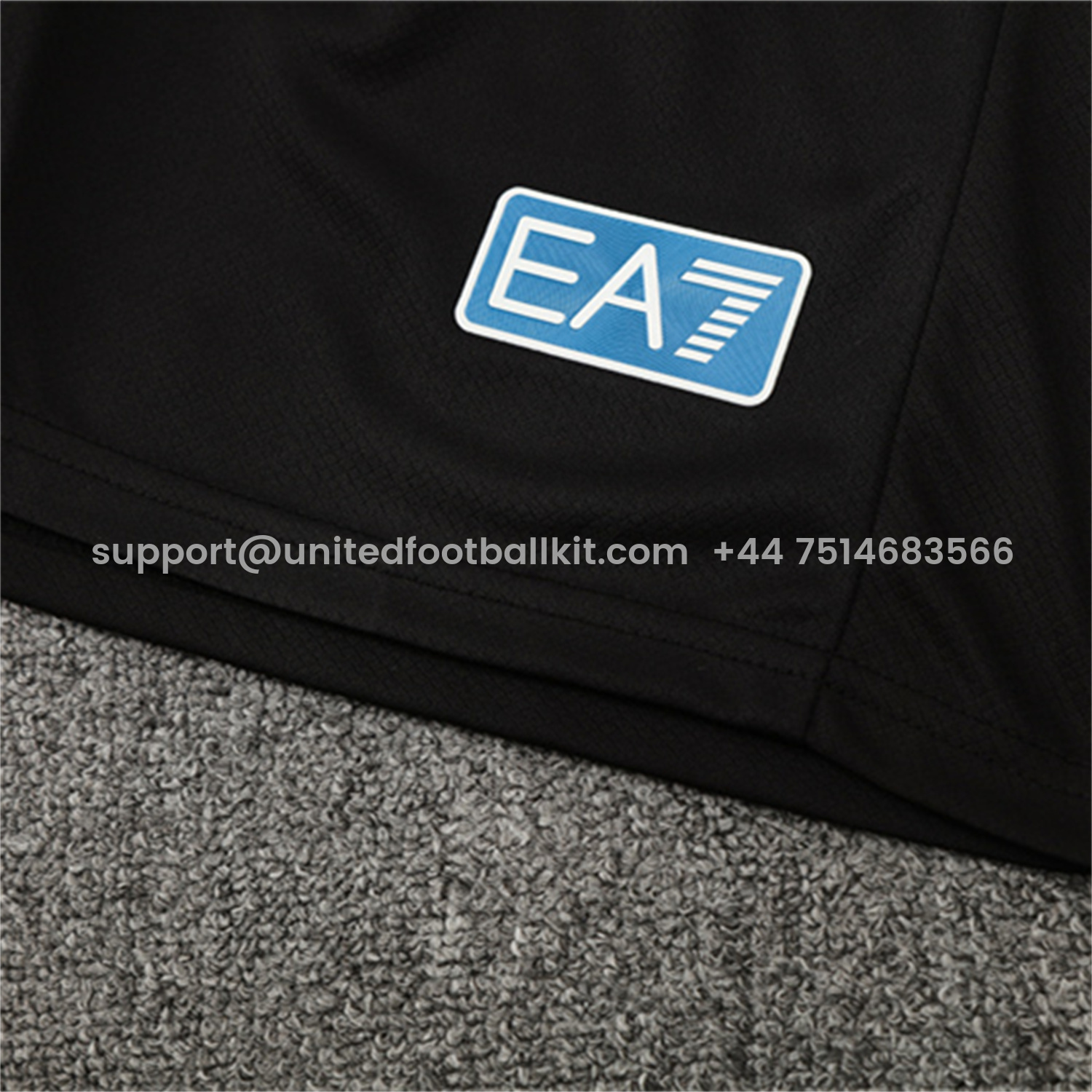 Unitedfootballkit.com | Napoli 25-26 Short-Sleeve Training Set - Gray Mecha Top & Black Shorts -Customize Name, Number and Patch | Worldwide Shipping