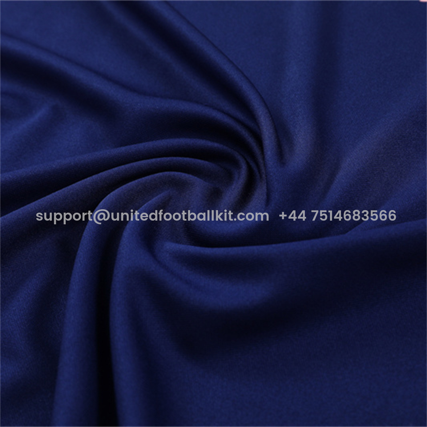 Unitedfootballkit.com | Feyenoord 25-26 Long Sleeve Training Set - Royal Blue Top & Royal Blue Pants -Customize Name, Number and Patch | Worldwide Shipping