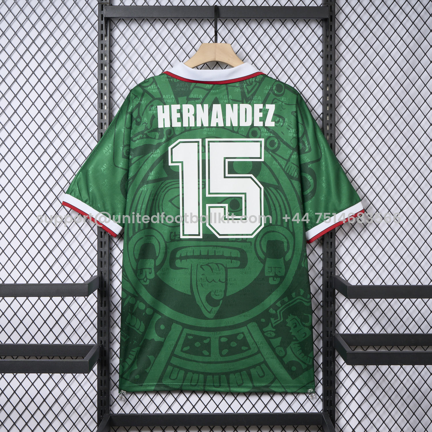 Unitedfootballkit.com | Retro Mexico 1998 Home Jersey -Customize Name, Number and Patch | Worldwide Shipping