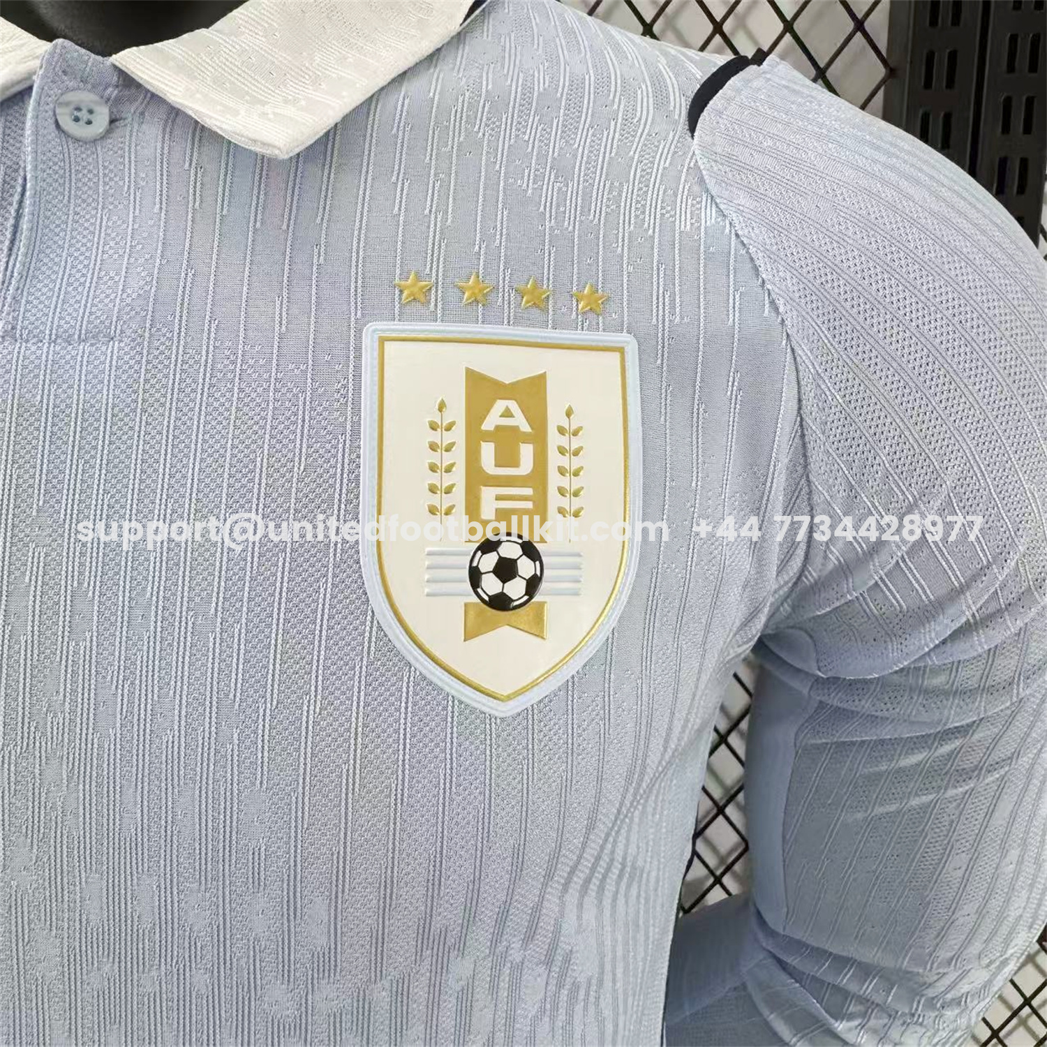 Unitedfootballkit.com | Uruguay 2026 Home Long Sleeves Jersey - Player Version -Customize Name, Number and Patch | Worldwide Shipping