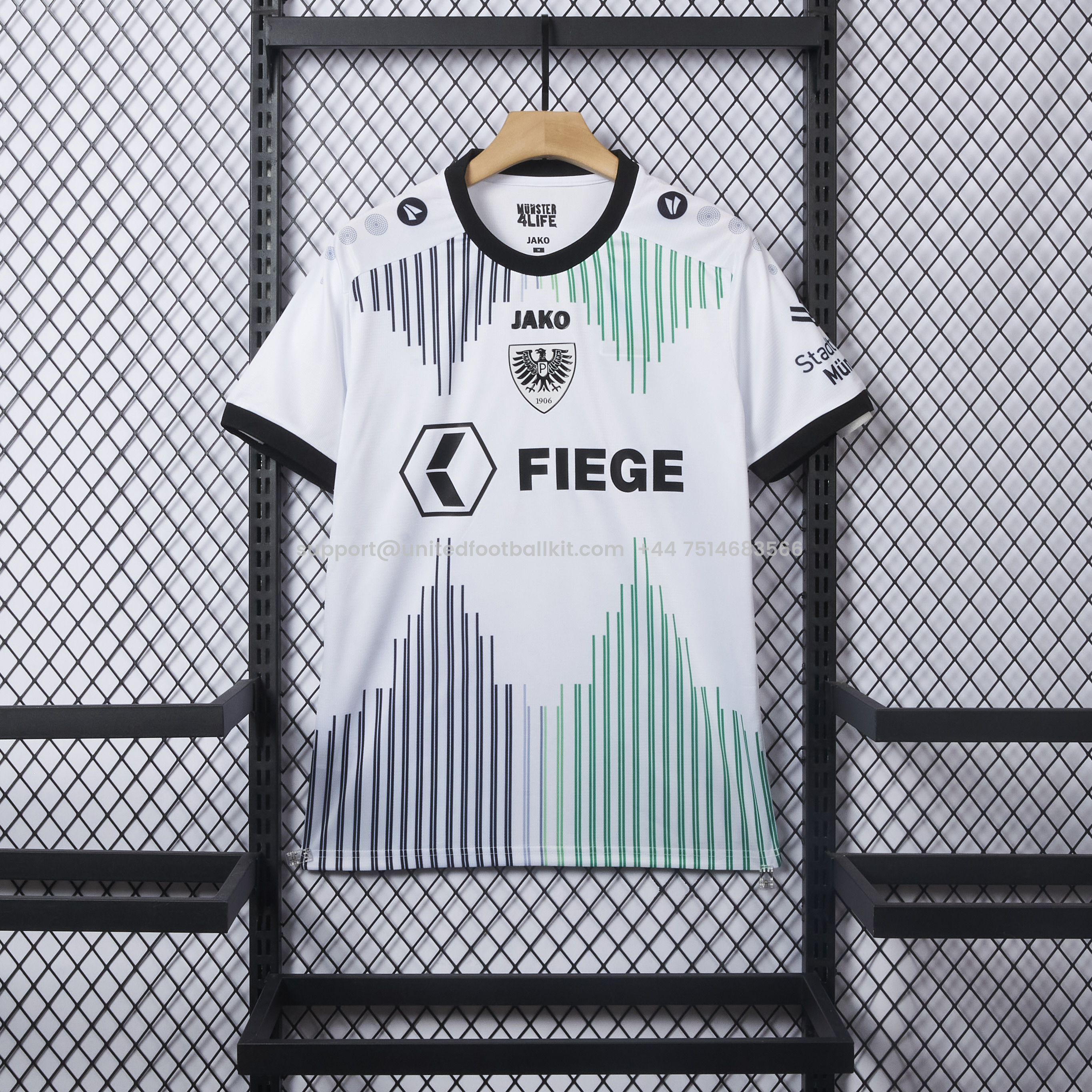 Unitedfootballkit.com | Preussen Munster 25-26 Away Jersey - Fans Version -Customize Name, Number and Patch | Worldwide Shipping