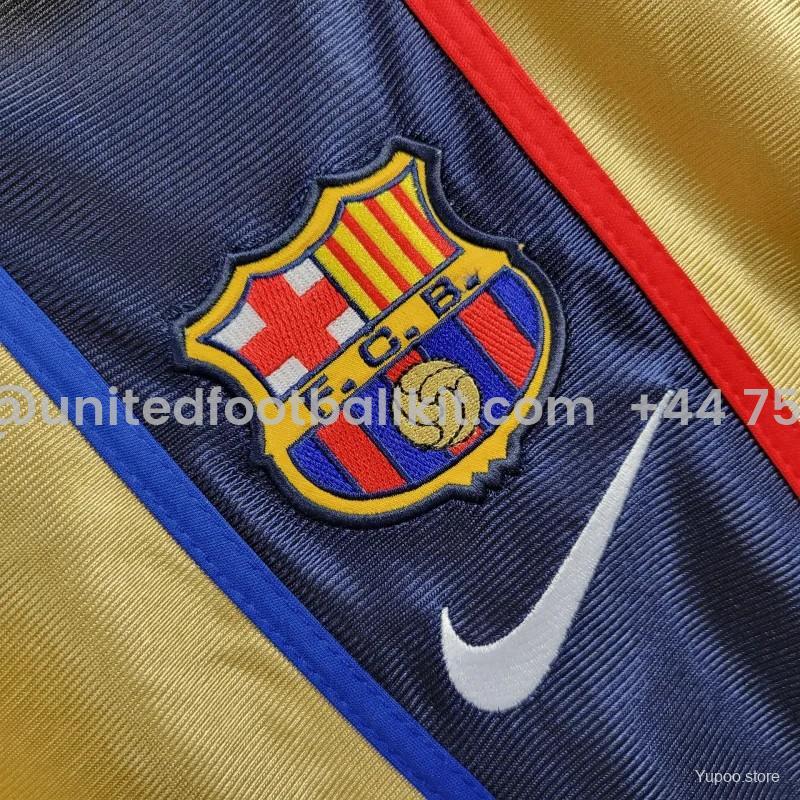 Unitedfootballkit.com | Retro Barcelona 01-02 Away Jersey -Customize Name, Number and Patch | Worldwide Shipping