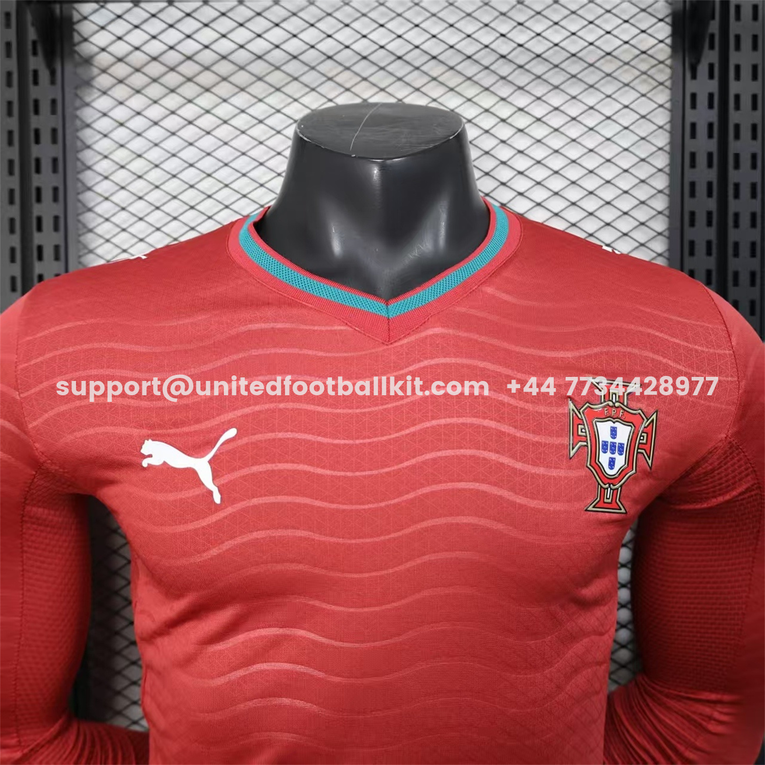 Unitedfootballkit.com | Portugal 2026 Home Long Sleeves Jersey - Player Version -Customize Name, Number and Patch | Worldwide Shipping