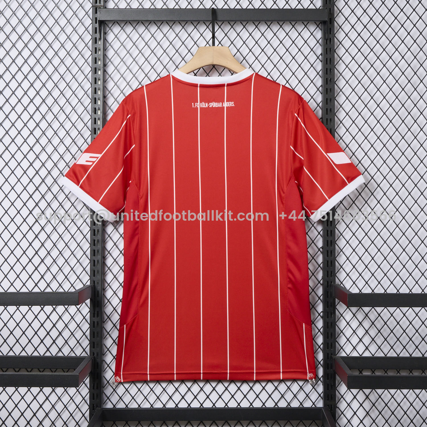 Unitedfootballkit.com | Retro 1. FC Köln 2017-18 European Home Jersey -Customize Name, Number and Patch | Worldwide Shipping