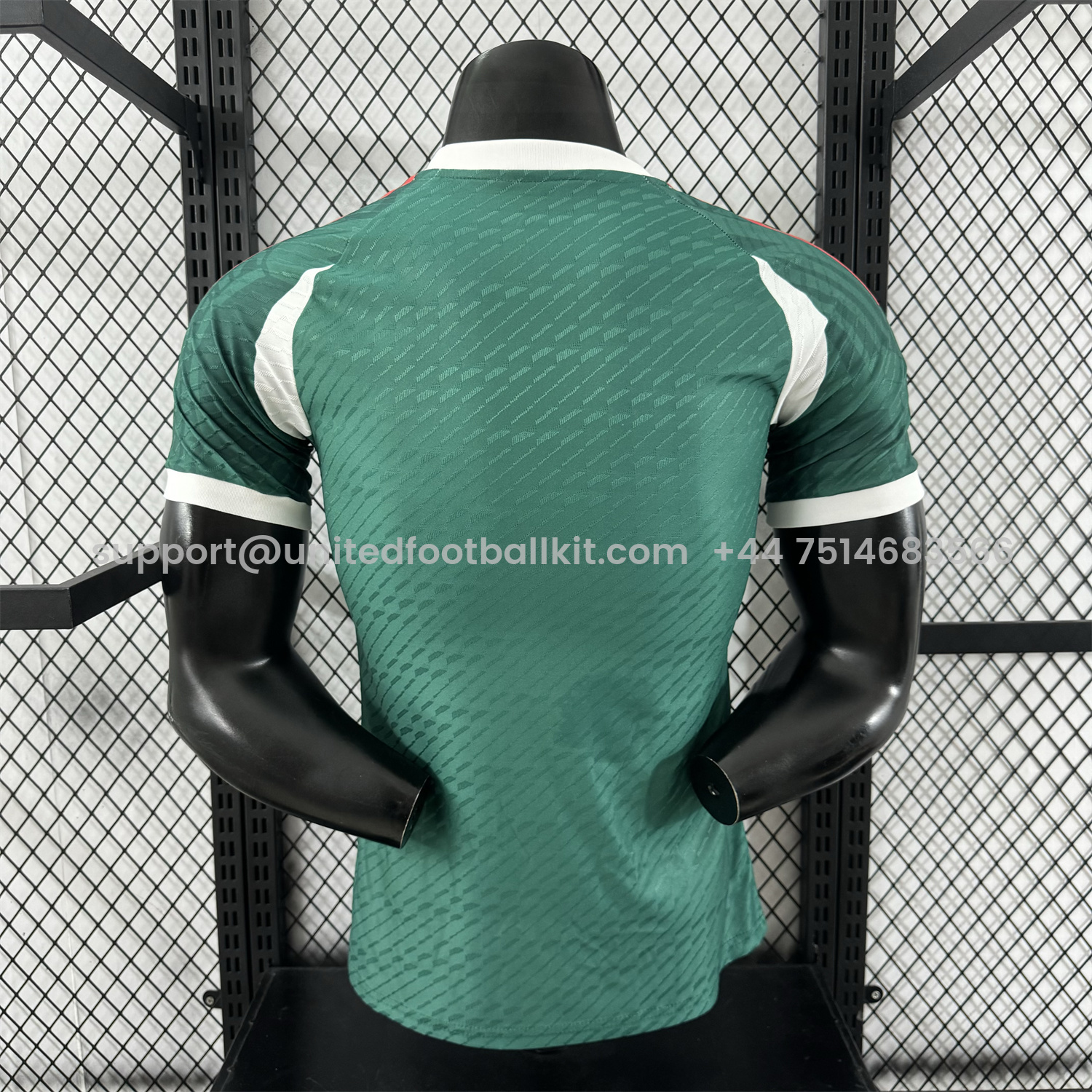 Unitedfootballkit.com | Mexico 25-26 Green Human Face Shaped Pattern Special Jersey - Player Version -Customize Name, Number and Patch | Worldwide Shipping