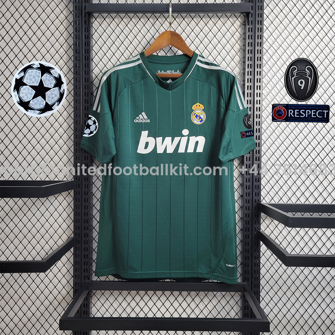 Unitedfootballkit.com | Retro Real Madrid 12-13 Third Away Jersey -Customize Name, Number and Patch | Worldwide Shipping