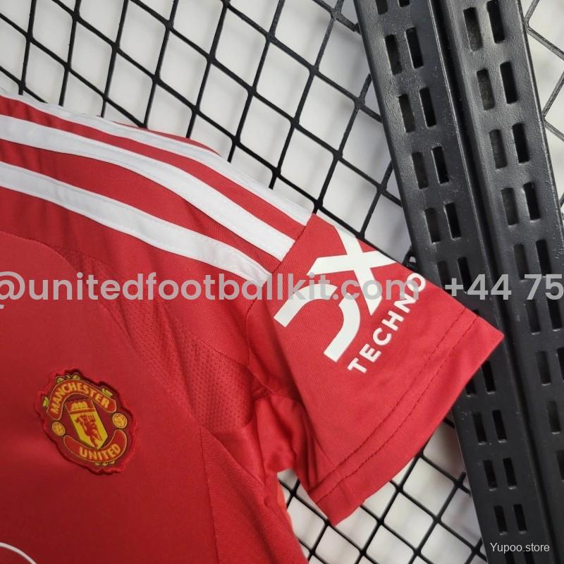 Unitedfootballkit.com | Women's Manchester United 24-25 Home Jersey -Customize Name, Number and Patch | Worldwide Shipping