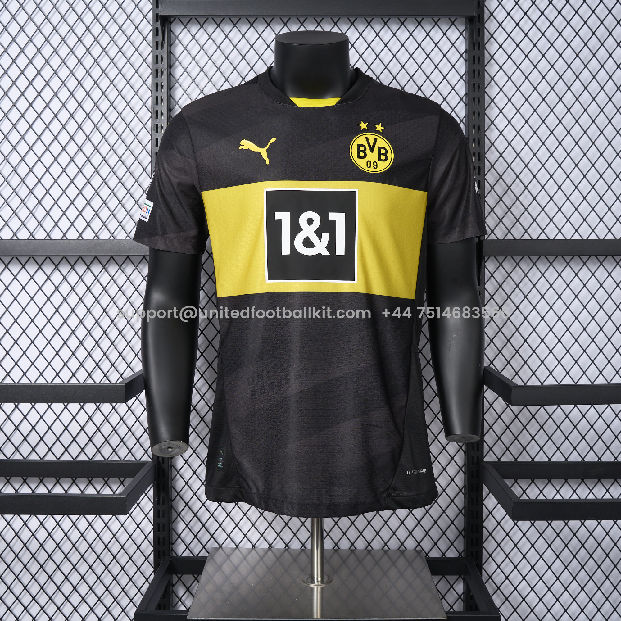 Unitedfootballkit.com | Dortmund 24-25 Away Jersey - Player Version -Customize Name, Number and Patch | Worldwide Shipping
