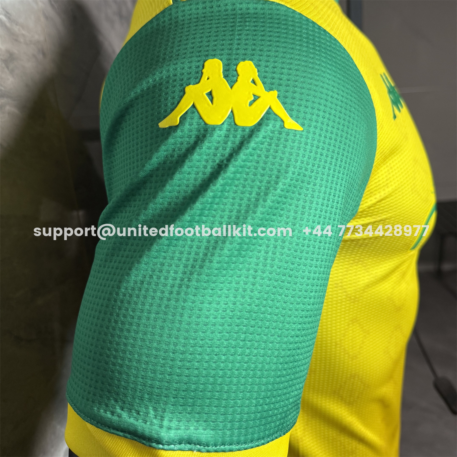 Unitedfootballkit.com | JS Kabylie 25-26 Home Yellow And Green Jersey - Player Version -Customize Name, Number and Patch | Worldwide Shipping