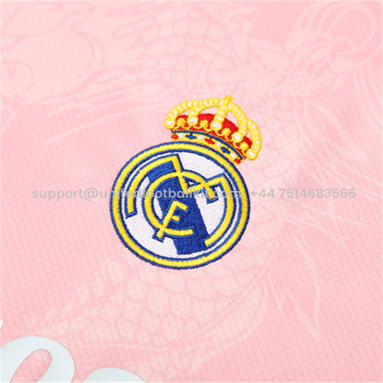 Unitedfootballkit.com | Real Madrid 25-26 Kid Short-Sleeve Training Set - Pink Black Top & Black Shorts -Customize Name, Number and Patch | Worldwide Shipping