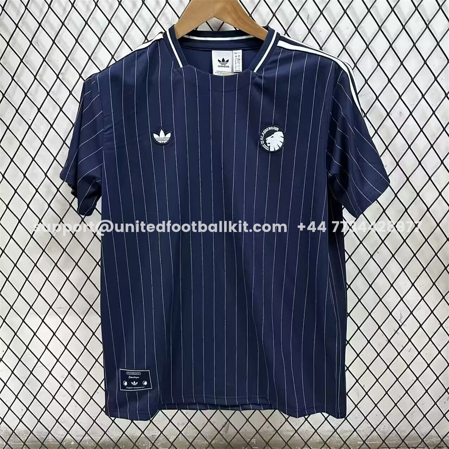 Unitedfootballkit.com | Copenhagen 25-26 Originals Terrace Icon Blue Jersey - Fans Version -Customize Name, Number and Patch | Worldwide Shipping