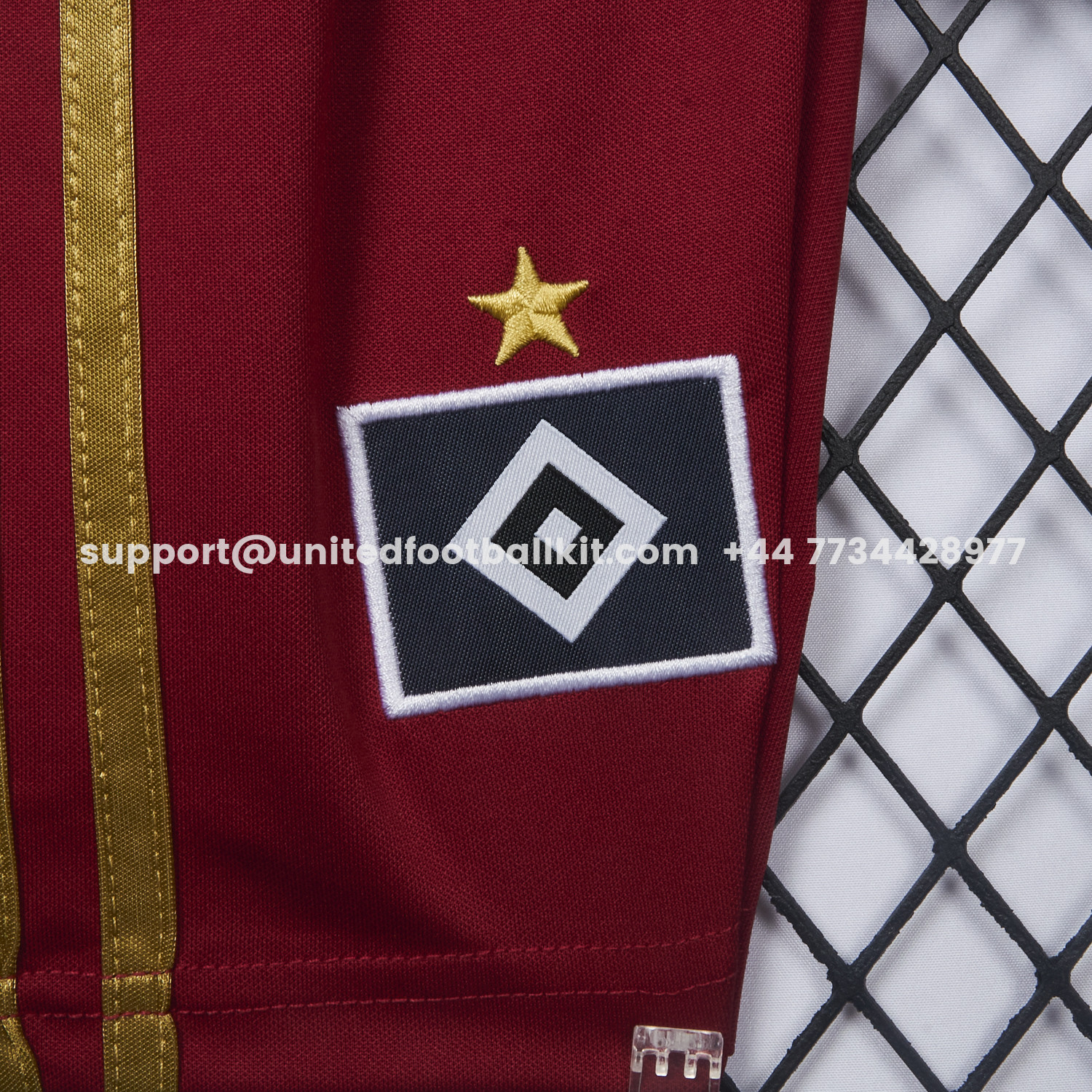 Unitedfootballkit.com | Hamburger SV 25-26 1887 Bundesliga Games Special Kids Kit -Customize Name, Number and Patch | Worldwide Shipping