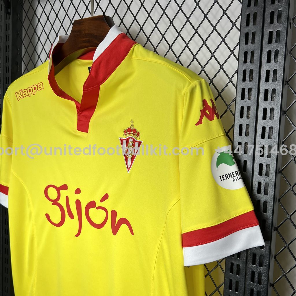 Unitedfootballkit.com | Retro Sporting de Gijon 2015-16 Third Jersey -Customize Name, Number and Patch | Worldwide Shipping