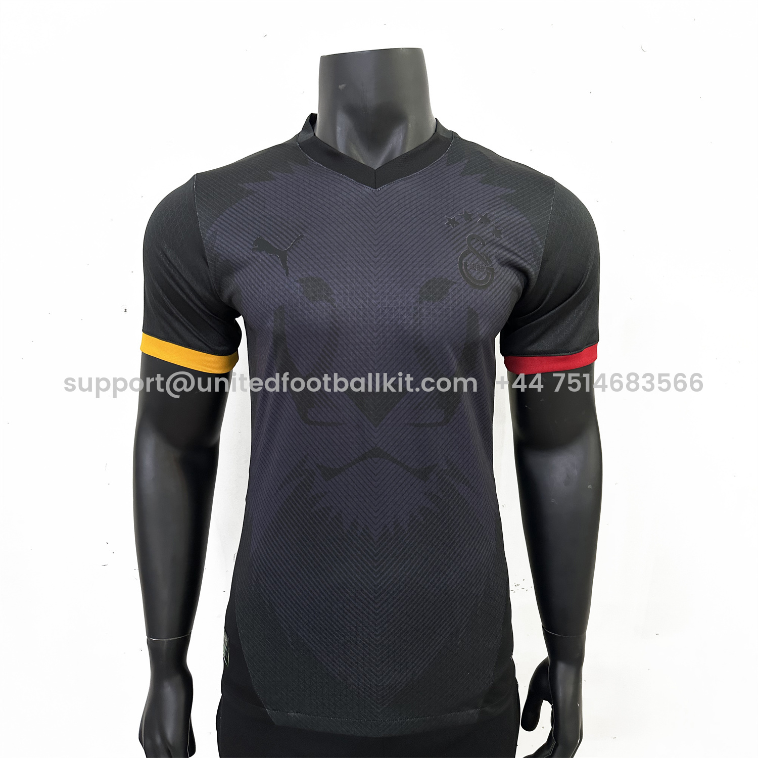 Unitedfootballkit.com | Galatasaray 24-25 Black Special Edition Jersey - Player Version -Customize Name, Number and Patch | Worldwide Shipping