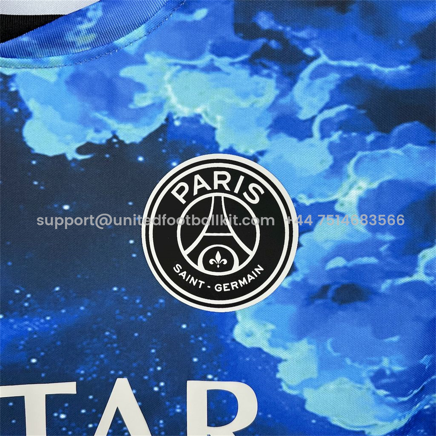 Unitedfootballkit.com | Paris Saint-Germain PSG 25-26 Blue Starry Sky Special Edition Jersey - Fans Version -Customize Name, Number and Patch | Worldwide Shipping