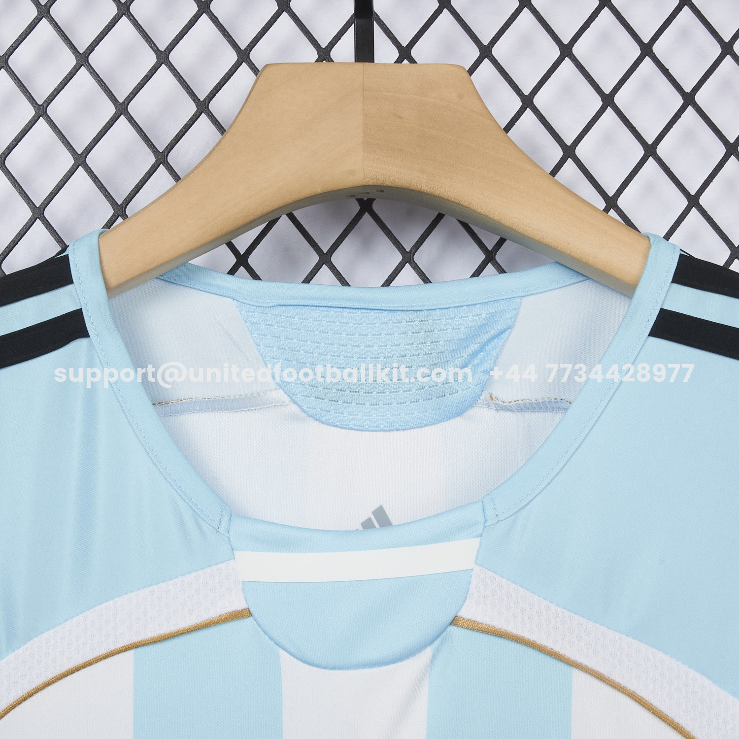Unitedfootballkit.com | Retro Argentina 2006 Home Jersey -Customize Name, Number and Patch | Worldwide Shipping